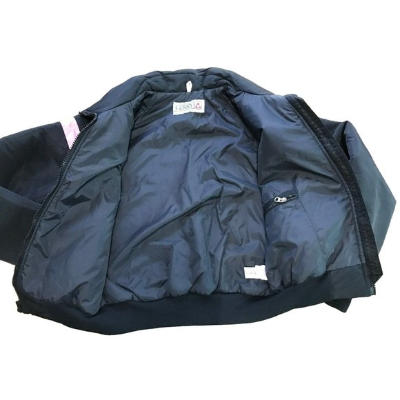Gerry Black Pink Blue Women’s  Large L Coat Retro Jacket Cyclone Retro Vintage - Picture 9 of 12